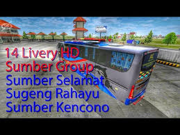 Biasanya sih para pembuat skin/livery ini mengambil tema dari bus aslinya seperti po bus sinar jaya, po bus sugeng rahayu, luragung jaya, dan perusahaan bus terkenal lainnya. Bussid Ori 14 Livery Sumber Group Hd Sumber Kencono Sumber Selamat Sugeng Rahayu Youtube