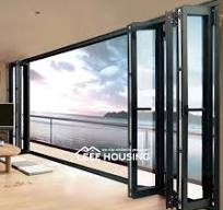 Factory Direct Completely Customizable Residential and Commercial Folding  Glass Door, Thermal Aluminum Multi-Fold Swing Door