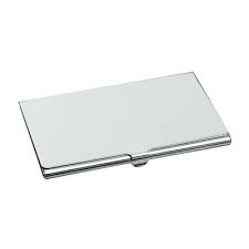 The durable acrylic construction is sure to coordinate with any décor. B2b Promotion Skin Site Classic Pocket Business Card Holder In Silver
