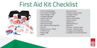 □ a container for your first aid kit. St John Victoria Blog Your First Aid Checklist For Back To Work St John Victoria Blog