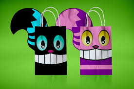 Alice In Wonderland Decorations Favor Bags Cheshire Cat Birthday Decor Party Treats Supplie Alice In Wonderland Decorations Mad Hatter Party Cat Birthday Party