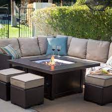 Patio Conversation Sets With Fire Table Decordip Com Outdoor Fire Pit Designs Fire Pit Chat Set Propane Fire Pit Table