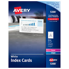 Please note that if you request a proof, we will not send your order into production until you have sent your approval. Avery Printable Index Cards 3 X 5 150 Cards 5388 Avery Com
