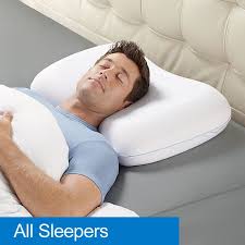 Biosense Plus Universal Sleep Pillow With Cool Gel Technology For All Sleep Positions Firm Supportive With Advanced Temp Co With Images Pillows Sleep Pillow Brookstone