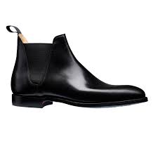 Men's chelsea boots casual suede elastic ankle boots simple style dress boots for men. Chelsea Black Suede Crockett Jones