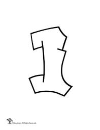 Graffiti Number 1 Woo Jr Kids Activities Graffiti Numbers Graffiti Graffiti Letter D