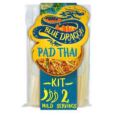 Rice noodles (47%) rice, tapioca starch, pad thai paste (45%) [sugar, soybean oil, shallot (6%), . Blue Dragon Pad Thai Noodles Kit 265g Tesco Groceries