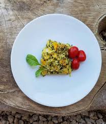 8% fat, 67% carbs, 24% protein. Skinny Easy Cheesy Shredded Zucchini Casserole