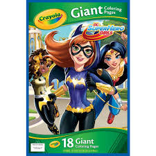 Direttamente dall'universo dc comics super heroes due tra i personaggi più amati della saga del cavaliere oscuro! Crayola Giant Coloring Pages Featuring Dc Girl Superheroes 18 Count Walmart Com Walmart Com