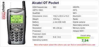 Alcatel OT Pocket :: GSMchoice ...