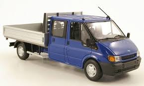 Ford Transit Doka Flatbed Platform Trailer Blue 2000 Modellauto Ready Made Minichamps 1 43 Listing Price 51 00 Now Ford Transit Scale Models Diecast