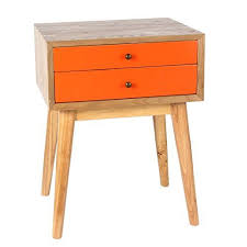 Antique Revival Cb138a Org Wright Side Table Orange With Images Modern End Tables Round Coffee Table Living Room Modern Side Table