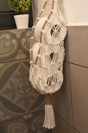 Toilet Paper Storage Toilet Paper Macrame Holder Bathroom Etsy Macrame Patterns Tutorials Macrame Design Boho Crafts Diy