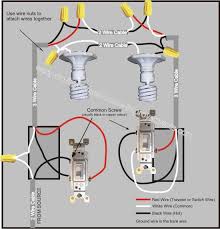 Some brands of light switch may have slightly different labeling on the terminals (such as c l1 l2 or even l1 l2 and l3). 3 Way Switch Wiring Diagram