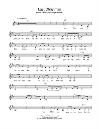 Wham Last Christmas Sheet Music Notes Chords Score Download Printable Pdf Christmas Sheet Music Sheet Music Notes Christmas Piano Sheet Music