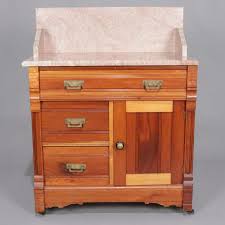 Antique Victorian Marble Top And Two Toned Walnut Wash Stand Circa 1890 In 2020 Wash Stand Marble Top Antique Wash Stand