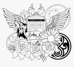 Doctor coloring page at primarygames free doctor coloring page printable. Tardis Coloring Page Doctor Who Colori 2417394 Png Images Pngio