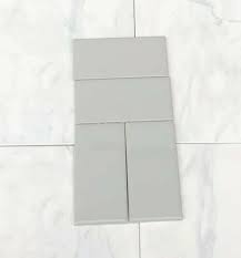 Ceramic tile is easy to maintain and keep clean Buy 50 3 X 6 Gloss Gray Subway Tile American Olean 914664 5 Sq Ft Sl1636modhc1p4 Online In Thailand 114021861051