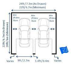 Double Garage Dimensions With 2 Doors Including Garage Door Dimensions Click T Http Whitetiles I Garage Dimensions Diy Garage Door Modern Garage Doors