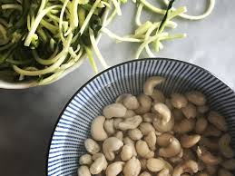 A long vegetable with dark green skin that is white inside topics food b2. Creamy Zucchini Pasta With Marinated Champignons Food Pharmacy