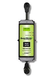 This will tell you whether the surge protector is sufficient for your needs. Surge Guard 34730 001 Lcd Portable Rv Surge Protector With Lcd Display 30 Amp