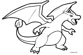 Charizard pokemon coloring page from generation i pokemon category. Printable Pokemon Coloring Pages Mega Charizard X Funsoke Coloring Home