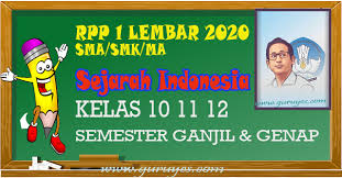 Peristiwa sejarah pada masa penjajahan. Rpp 1 Lembar Sejarah Sma Smk Kelas 10 11 12 Semester 1 Dan 2 Situs Guru