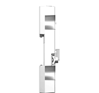 Backplane, Modicon X80, 8 slots, panel, mounting plate or DIN rail  mounting, ruggedized