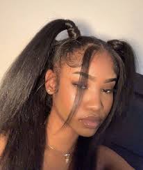 Lange Dunkle Haare In Zopfen In 2020 Aesthetic Hair Natural Hair Styles Baddie Hairstyles