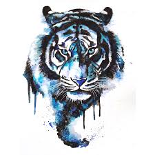 Artshop Aquarell Tiger Tiger Tattoodesign Tiger Tattoo