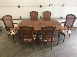 This solid teak dining room table was made in the late 50's by henredon. Henredon Fine Furniture Folio Vi Dining Table Chair Set Henredon Fine Furniture Auction K Bid