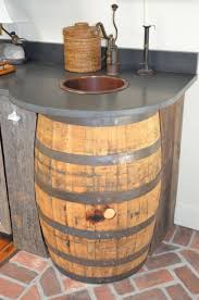 Love The Sink In The Whiskey Barrel Barrel Sink Wine Barrel Furniture Barrel Decor