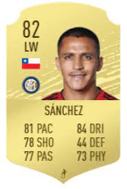 Born 19 december 1988) is a chilean professional footballer who plays as a midfielder for english club fc internazionale milano on loan from manchester united and the chilean national team. Fifa 20 Alexis Sanchez Suffers Huge Rating Loss Following Abysmal Season At Manchester United