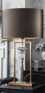 Classy Table Lamp With Brass Crystal And Tassel Find More Amazing Lighting Http Www Boca Table Lamps Living Room Modern Table Lamp Modern Bedroom Lighting