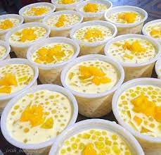 Heavenly Mango Tapioca Lives By Its Name Is Heavenly Creamy Delicious Not To Mention The Tapioca He Mango Tapioca Recipe Mango Dessert Mango Dessert Recipes