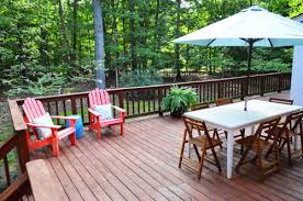 The 705 russet wood stain colour is great for use in your staining project. How To Stain And Seal A Deck Young House Love