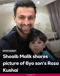 Former Pakistan all-rounder Shoaib Malik marked a special moment as his  son, Izhaan, observed his first roza. Taking to Instagram, he shared a  photo of the six-year-old after his Roza Khushai. Details
