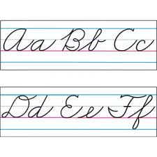 This classroom supply staple is a smart way to visually show students what each letter looks like in cursive. Alphabet Lines