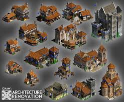 Aoe2 Architecture Renovation Mod V3 Download Sourceforge Net Game Concept Art Game Art Environment Minecraft Medieval