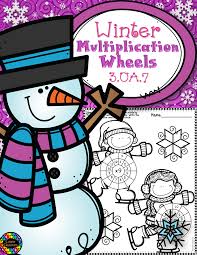 What Did One Snowman Say To The Other Snowman Math Worksheet Answers Winter Multiplication Wheels Winter Math Math Facts Winter Resources