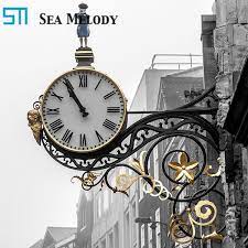 The extensive double sided clock outdoor categories offered for sale come in shapes such as keys, anchors, and rudders, most of which are available in miniature and oversized sizes. Outdoor Waterproof Lighted Double Sided Clock Buy Outdoor Waterproof Clock Lighted Outdoor Clocks Outdoor Double Sided Clock Product On Alibaba Com