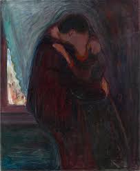 эдвард мунк Self Portrait Between The Clock And The Bed Edvard Munch The Kiss 1897 Edvard Munch Sanat Terapisi Tablolar