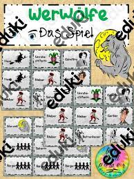 Werwolk spiel karten zum ausdrucken. Werwolf Spielkartchen Fur Konner Und Anfanger Unterrichtsmaterial Im Fach Fachubergreifendes