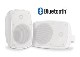 5 25 Bluetooth Outdoor Patio Speaker Pair W Waterproof Power Supply Black Or White Btp525 Outdoor Bluetooth Speakers Patio Deck Pool Decks
