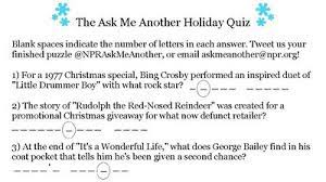 Trivia quizzes are a great way to work out your brain, maybe even learn something new. A Collection Of Ask Me Another Web Extras Including Games Music Bios And More Npr