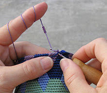 The finished pieces look woven. Tapestry Crochet Wikipedia