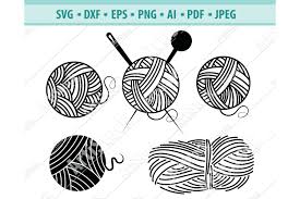 Completely free svg files for cricut, silhouette, sizzix and many other svg compatible electronic cutting machines. Knitting Svg Nitting Needle Svg Yarn Ball Dxf Png Eps 424562 Svgs Design Bundles