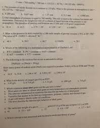 Solved 1 Atm 760 Mmhg 760 Torr 1 01325 0 10 Pa 1 Chegg Com