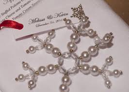 Pearl And Glass Snowflake Ornament Wedding Favors Found On Weddingbee Com Share Y With Images Ornament Wedding Favors Winter Wedding Favors Diy Christmas Ornament Favors