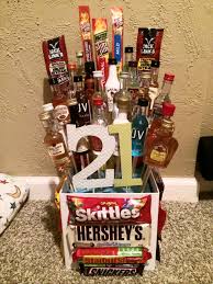 Mini Bottle Bouquet For My Boyfriend S 21st I Got All The Minis At Hyvee Spirits They Have Good Co 21st Birthday Gifts Guys 21st Birthday Mini Bottle Bouquet
